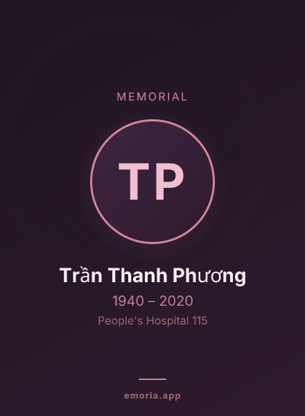 Memorial portrait of Trần Thanh Phương