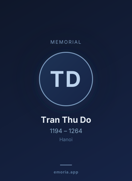 Memorial portrait of Tran Thu Do