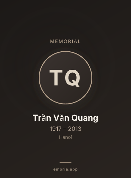 Memorial portrait of Trần Văn Quang