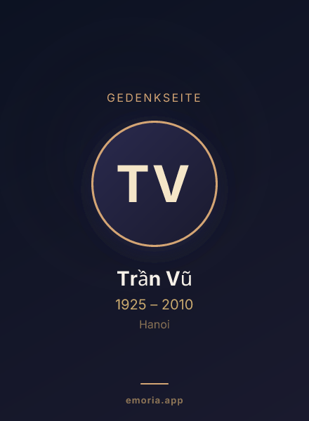 Gedenkportrait von Trần Vũ