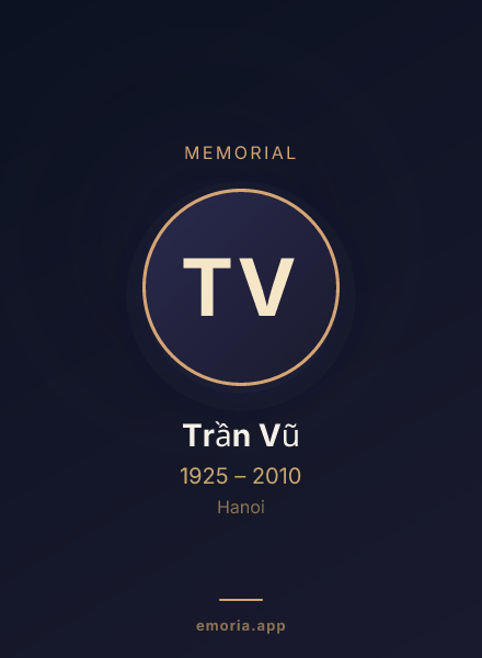 Memorial portrait of Trần Vũ
