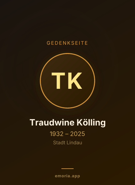 Gedenkportrait von Traudwine Kölling