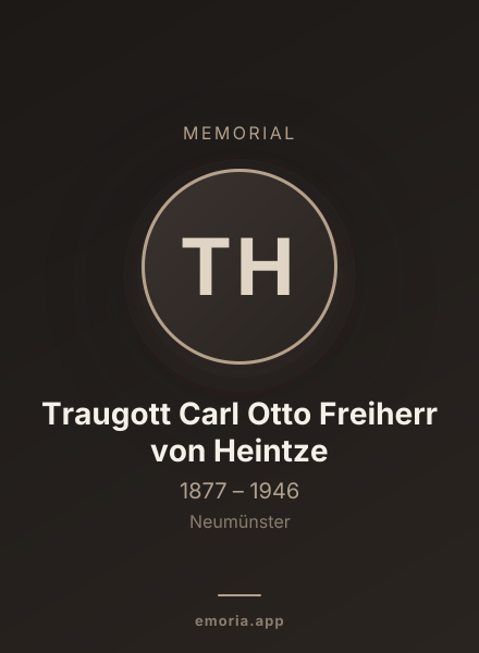 Memorial portrait of Traugott Carl Otto Freiherr von Heintze