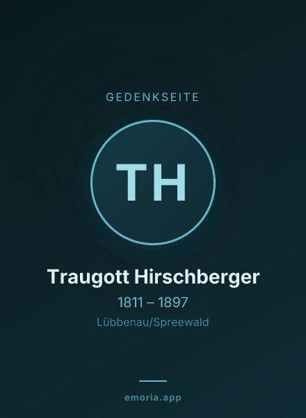 Gedenkportrait von Traugott Hirschberger