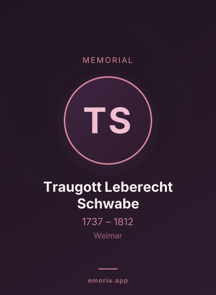 Memorial portrait of Traugott Leberecht Schwabe