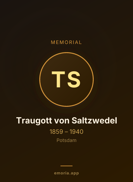 Memorial portrait of Traugott von Saltzwedel