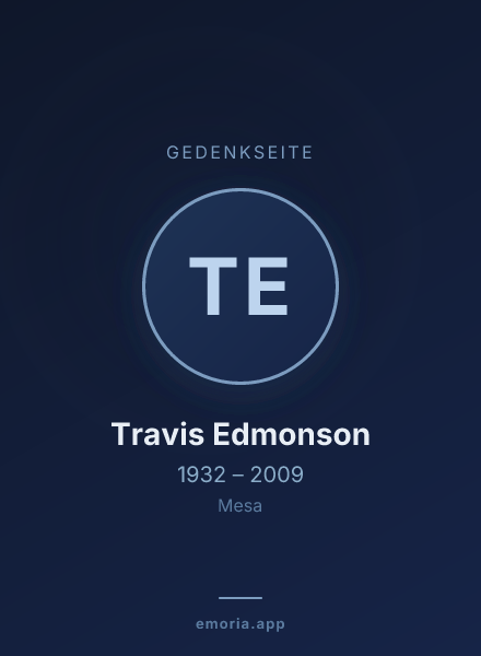 Gedenkportrait von Travis Edmonson