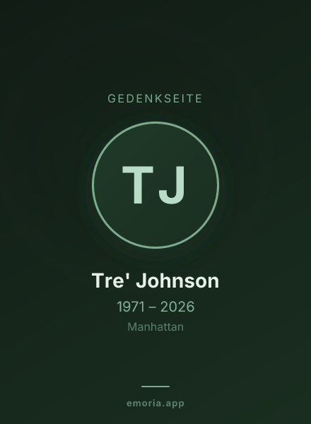 Gedenkportrait von Tre' Johnson