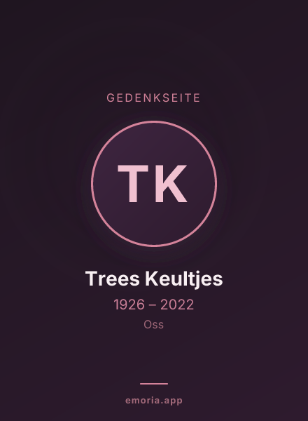 Gedenkportrait von Trees Keultjes