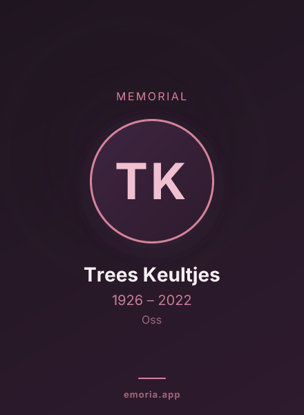 Memorial portrait of Trees Keultjes