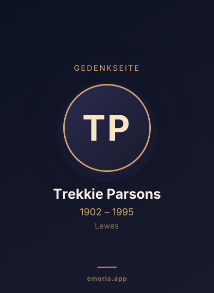 Gedenkportrait von Trekkie Parsons