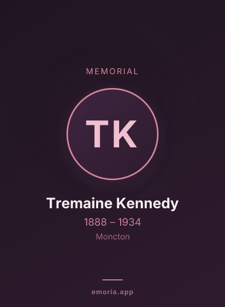 Memorial portrait of Tremaine Kennedy