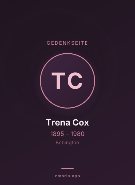 Gedenkportrait von Trena Cox