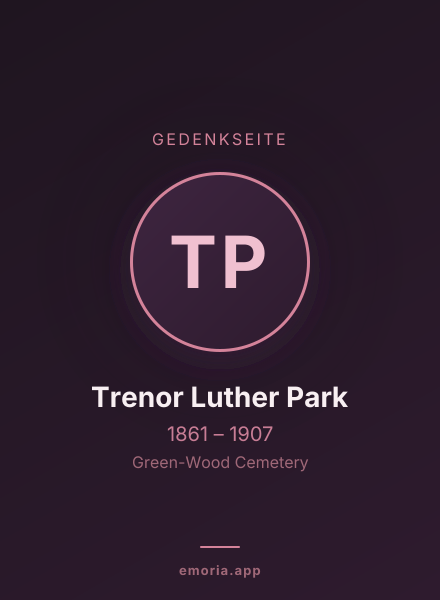 Gedenkportrait von Trenor Luther Park
