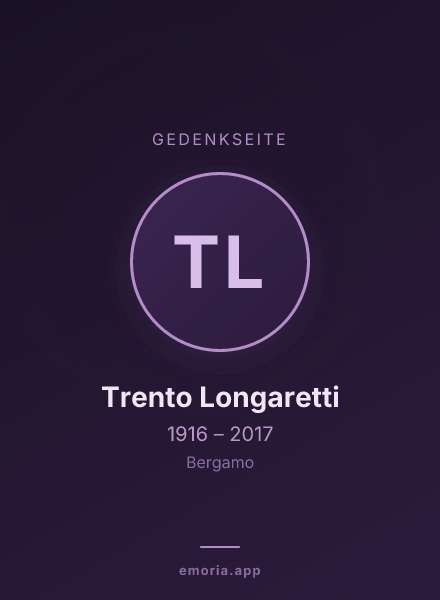 Gedenkportrait von Trento Longaretti