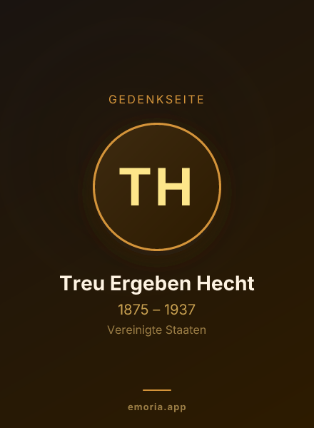Gedenkportrait von Treu Ergeben Hecht