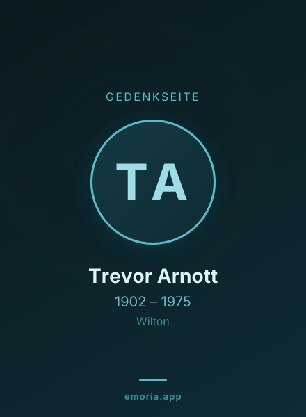 Gedenkportrait von Trevor Arnott