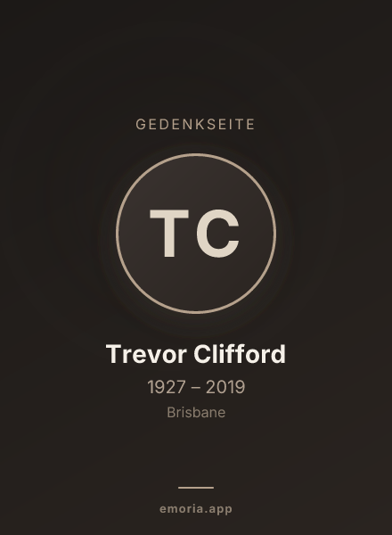 Gedenkportrait von Trevor Clifford