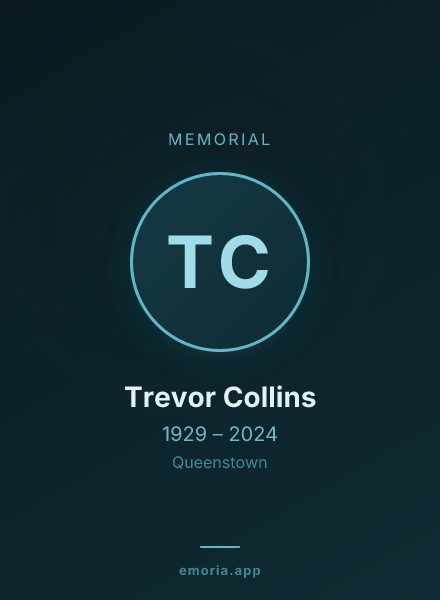 Memorial portrait of Trevor Collins
