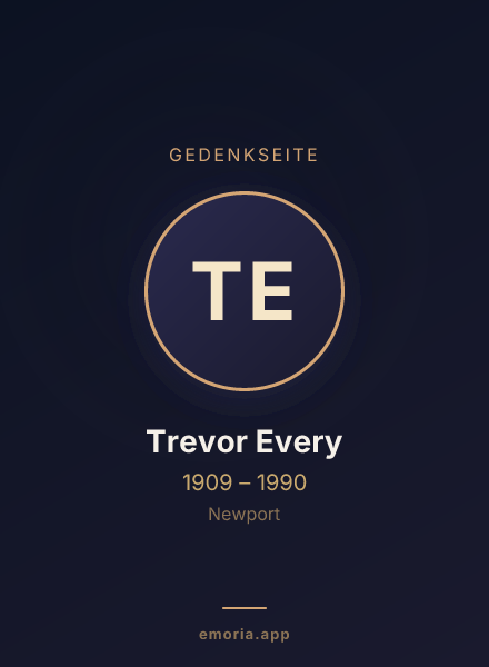 Gedenkportrait von Trevor Every