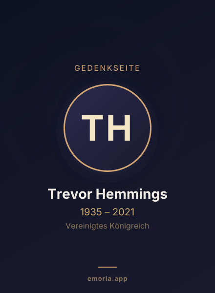 Gedenkportrait von Trevor Hemmings
