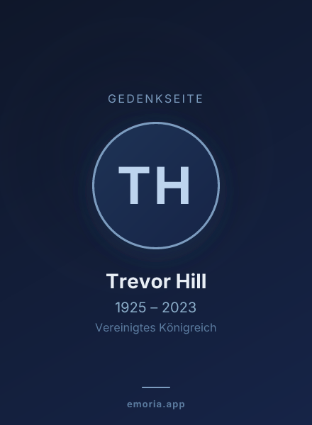 Gedenkportrait von Trevor Hill