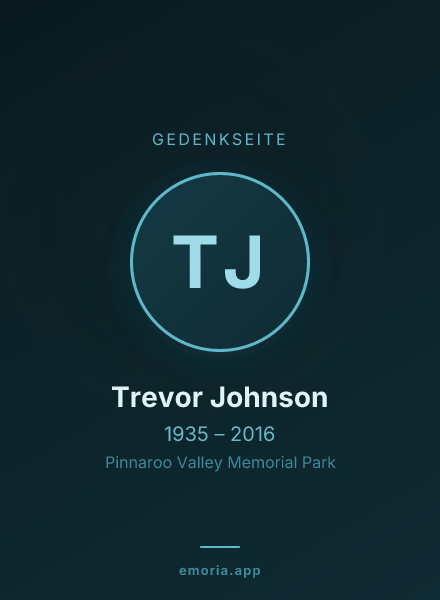 Gedenkportrait von Trevor Johnson