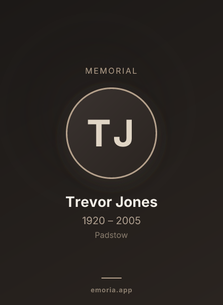 Memorial portrait of Trevor Jones