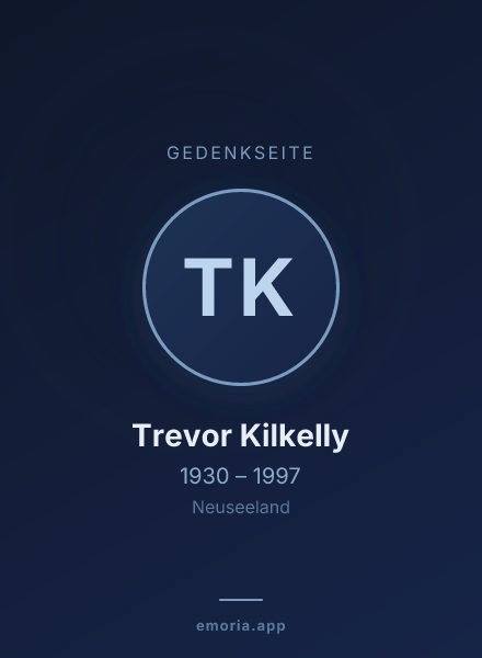 Gedenkportrait von Trevor Kilkelly
