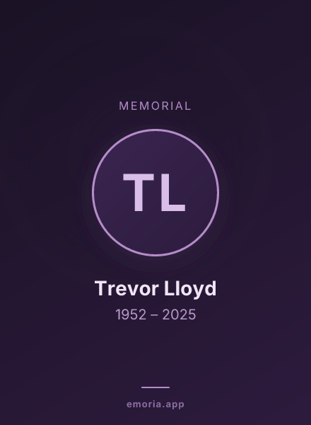 Memorial portrait of Trevor Lloyd