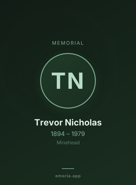 Memorial portrait of Trevor Nicholas
