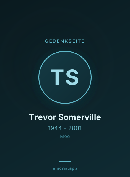 Gedenkportrait von Trevor Somerville
