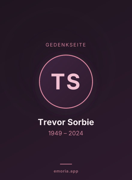 Gedenkportrait von Trevor Sorbie