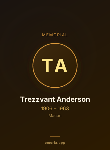 Memorial portrait of Trezzvant Anderson