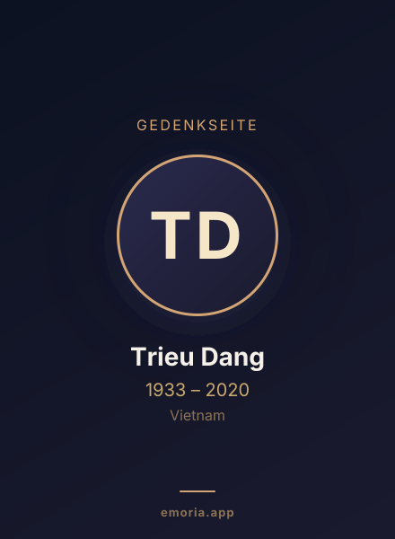 Gedenkportrait von Trieu Dang
