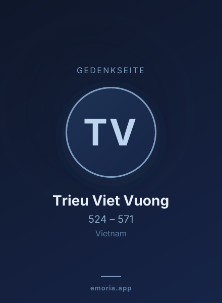 Gedenkportrait von Trieu Viet Vuong