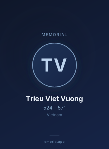 Memorial portrait of Trieu Viet Vuong