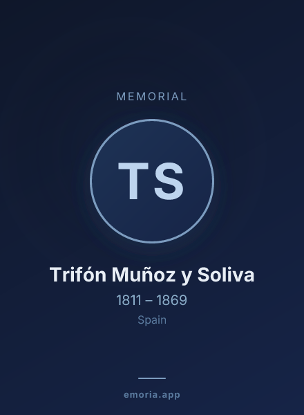 Memorial portrait of Trifón Muñoz y Soliva