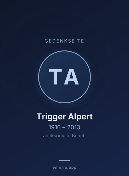 Gedenkportrait von Trigger Alpert