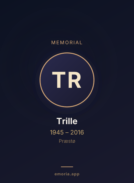 Memorial portrait of Trille