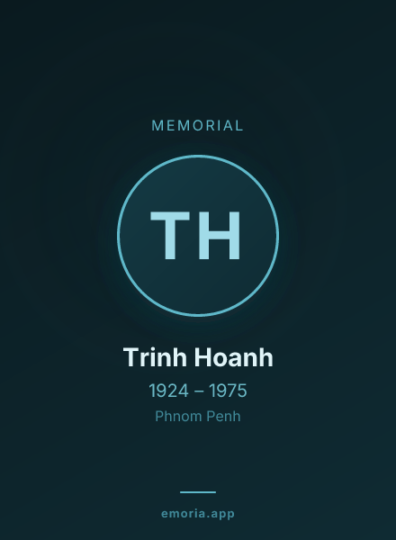 Memorial portrait of Trinh Hoanh
