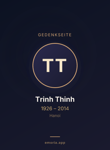 Gedenkportrait von Trinh Thinh