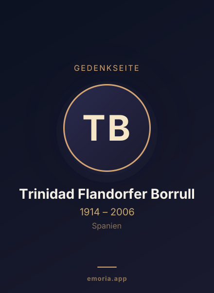 Gedenkportrait von Trinidad Flandorfer Borrull