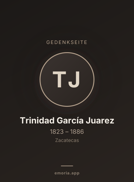 Gedenkportrait von Trinidad García Juarez