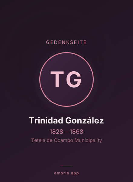 Gedenkportrait von Trinidad González