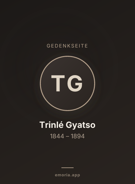 Gedenkportrait von Trinlé Gyatso