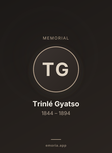 Memorial portrait of Trinlé Gyatso