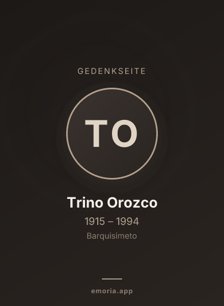 Gedenkportrait von Trino Orozco
