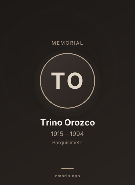 Memorial portrait of Trino Orozco