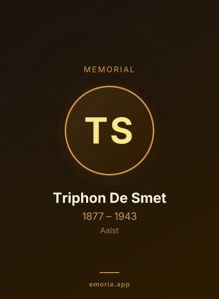 Memorial portrait of Triphon De Smet